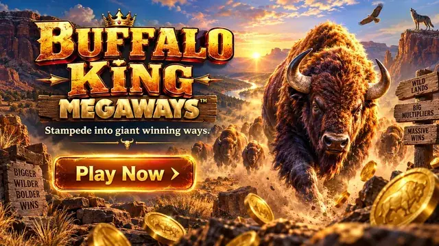 Buffalo King Megaways slotunun banneri