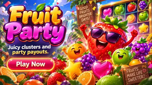 Fruit Party slotunun banneri