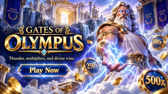 Gates of Olympus slotunun banneri