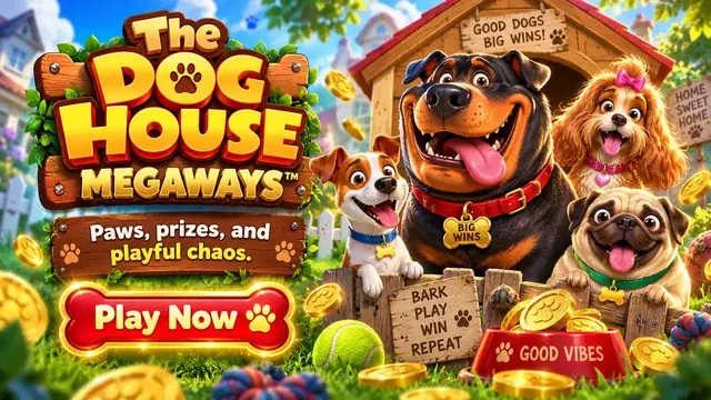 The Dog House Megaways slotunun banneri
